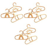 9Pcs Rattan Kids Hanger Kids Garments Organizer Rack Hat Hanging Hook Wall Hooks Kids Room Decor Hanger
