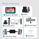 7 Inch Navigator 1000Nit Ips Toucreen Phone Motorcycle Navigation Support Wireless Carplay Android Auto Bluetooth