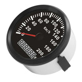 3-3/8in GPS Speedometer 200km/h Speed Gauge Red Backlight 12V/24V Universal for Car Motorcycle Boat Truck Auto Accessories