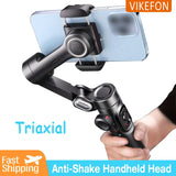 3-Axis Handheld Gimbal Stabilizer Smartphone with Fill Light for iPhone Android Face Tracking Tiktok Vlog Smart XE