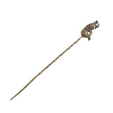 Retro Brass Pass Drill Dredge Drilled Creative Carving Spiral Ventilation Needle Cigarette Cigar Smoking Tool