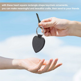 20 Pieces Sublimation Blank Keychains PU Leather Pendant Heat Transfer Keychain Ornament for Making