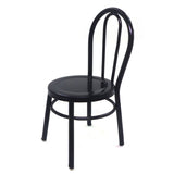 2 Pcs Miniature Black Dining Chair 1:12 Scale Mini Metal Chairs For DIY Dollhouse Kitchen Furniture Decoration Toy