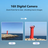 Andoer Portable 1080P Camera Video Camcorder 44MP Auto Focus 2.5 IPS Screen 16X Digital Zoom with 32GB Memory Card
