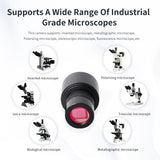 IMX377 CMOS USB Electronic Eyepiece FHD 4K USB2.0 color 8MP Digital Camera Free Driver for Microscope