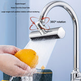 1pc New Waterfall Kitchen Faucet Filter, Multifunctional Kitchen Sink Faucet Sprayer, 3 In 1 360° Swivelling Anti-Splash Device