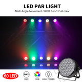 3W*60 RGB Stage Light party wedding disco lights dmx 512 sound control dj ballroom club stage lamp 3 in 1 par light
