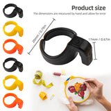 12 Pieces Finger Knife Ring Plastic Embroidery Quilting Thread Cutter Thimble Sewing Accessories Handcraft DIY Tool with Blade
