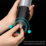 2Pcs Electric Pepper Grinder Set Automatic Gravity Operation Seasoning Masher Shaker Kitchen Salt Spice Grinding Tools C