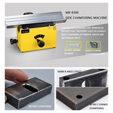 High precision desktop MR-R300 chamfering hine 15-45 degree cutter disc side milling die flat straight edge