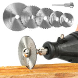 6PCS/Set HSS Mini Electric Grinder Accessories Plastic Woodworking Cutting Set Rotary Tool Circular Saw Blade