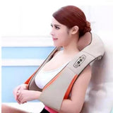 Electric rest suitable for back pain, neck physiotherapy red massage massager, body health care relax, hot compre