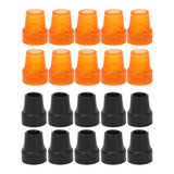 10pcs Crutch Rubber 19mm Inner Diameter Slip Resistance Universal Heavy Duty Walking Replacement Cane Tip