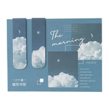 Series Double-sided Magnet Bookmark Romantic Cloud Sky Landscape Magnetic Bookmar Book Lovers for Reading