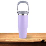 30oz Double-Layer with Handle Portable Water Cup Stainless Steel Vacuum Thermal Insulated Mug for Women Men