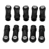 10Pcs Plastic Rod End Link Linkage Balls Joint Head for 1/10 RC Car Crawler Axial SCx10 II 90046 TRx4,A