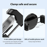 Magnetic Mount Holder Phone Clamp with Dual Cold Shoe Mounts Replacement for iPhone 15/14/13/12/11 and More