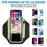 Outdoor Fiess Arm Mobile Phone Bag Card Headphone Storage for IPhone 14 Pro Max Samsung Xiaomi Running Accessories