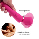 silicone massage stick usb charging red vibrators 10 frequency earthquake massager
