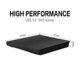 Portable USB 3.0 Type C DVD CD Optical Drive ROM Disk Reader Fit For Laptop PC Desktop  Imac Windows