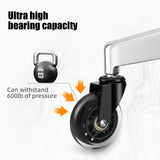 5PCS Office Chair 3 Inch Swivel Rubber Caster Wheels Replacement Soft Safe Rollers Furniture Hardware