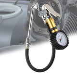 0-220Psi Air e Tyre Pump Iator Heavy Duty Gun with Rubber Hose Pressure Gauge High Precision for Car Truc Tires