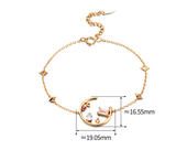 Women's Summer All-match Colorful Crystal Cross Star Bracelet