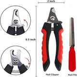 8-Piece Dogs Cats Bristle Brush Cleaning Slicker Brush Nail Clipper  File Hair Removal Mitts Flea Comb Double Pet Grooming Comb