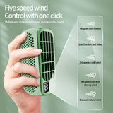 Portable Bladeless Coog Fan Night USB Rechargeable with 5 Wind Speeds 2 Light Modes for Outdoor Camping