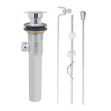 faucet vanity sink metal pop up drain stopper assembly 1set Washbasin pull-down water drainer Lifting rod launching accessories