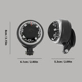 Mini Electronic Navigation Camping Gear Small Guide Ball For Marine Boat Vehicle Car Compass Black