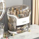 1pc Stylish and Durable PS Plastic Cosmetic Storage Box - Perfect for Desktop Organization and Travel