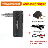 Bluetooth 5.3 Audio Receiver Transmitter Stereo Hansfree Call 3.5mm AUX USB Dongle Airplane Wireless Adapter For TV PC Car Kit