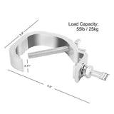 1.18-2 Inch,10 Pack Stage Lights Truss Clamps,Fit 30-50mm OD Tube, Load 55LB C Clamp for DJ Lighting