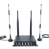 Industrial Grade OpenWRT Wireless Router with Cat4 4G LTE 2.4GHz WiFi and 1 WAN 4 LAN
