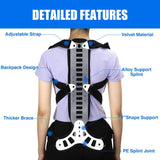 Adjustable Brace Posture Corrector Women Men Back Straightener Trainer for Scoliosis & Hunchback Correction, Spine Support