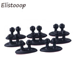 Elistooop 8Pcs/Lot Adhesive Car Winder Fixer Organizer Holder Desk Wall Cable Wire Clips Cord Tie Drop