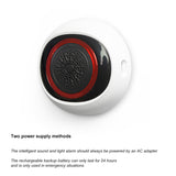 1 PCS Sound And Light Sensor 100DB 2-In-1 Alarm Battery USB Dual Power Smart Home Works