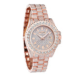 PINTIME Men Watch Luxury Diamond Watchband Iced Out Watches Waterproof Luminous Fashion Quartz Wirstwatch Business Reloj Hombre
