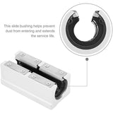 4PCS SBR20LUU 20Mm Aluminum Alloy Motion Ball Pillow Open Linear Bearing Block Slide Bushing