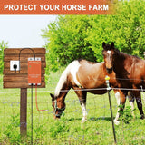 Electronic High Voltage Pulse Electric Fence Host For Livestock, 0.3 Joules US Plug