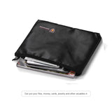 Fireproof Silicone Coated Fiberglass Money Bag Pouch Document Holder Water Fire Resistant with Zipper Storage