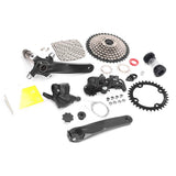 9 Speed Groupset Lightweight High Strength Steel Plate Flywheel Bike Shift Kit Multi Layer Electroplating for Mountain Bike