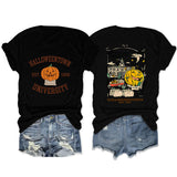 Loose Front And Rear Printed Short Sleeve