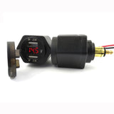For Powerlet Plug to Dual USB Charger Adapter Voltmeter for Hella DIN Motorcycle 12-24V DC 5v 4.2A