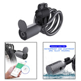 Fingerprint Bike Lock Bluetooth Connection IP65 Waterproof USB Rechargable