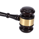 Wooden judge's gavel hammer with sound block for attorney judge auction handwork