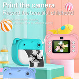 Y600 Kid Children 1080P Digital Camera Thermal Print 2.4Inch IPS Screen Photo Selfie Video Auto Focus Birthday Gift