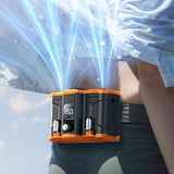10000mAh Waist Personal Practical Low Noise Lightweight Rechargeable Coog Fan for Farm Cycg Backpacking Hiking