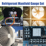 Fit for R12 R22 R404A R134A Air Condition Refrigeration Recharge Easy Operate Refrigerant Manifold Gauge Set